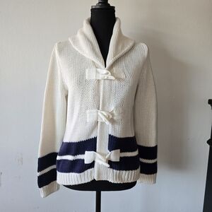 Ralph Lauren Purple Label Toggle Knit Cardigan Size Large